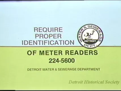 U-Matic - Water PSA - Meter Reader A Roll: Art w/ Voice