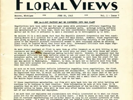 Newsletter - La-Z-News & Floral Views