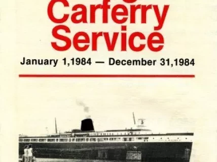 Brochure - Lake Michigan Carferry Service, 
January 1, 1984 - December 31, 1984