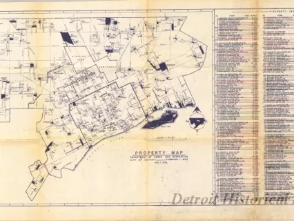 Blueprint - Property Map
Department of Parks and Recreation, City of Detroit