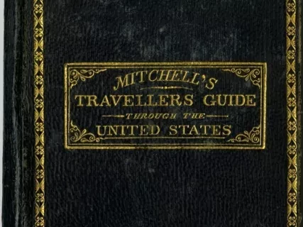 Cover, Map - Mitchell's Travellers Guide Through the United States