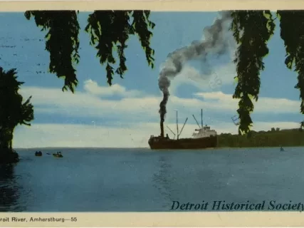 Postcard - Detroit River, Amherstburg