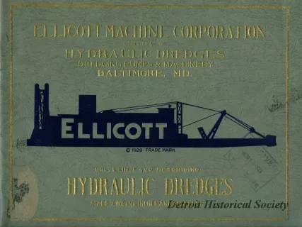 Booklet - Ellicott Machine Corporation,
Builders of Hydraulic Dredges, Dredging Pumps & Machinery