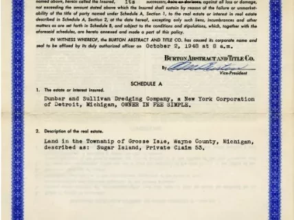 Policy, Insurance - Burton Abstract and Title Co.