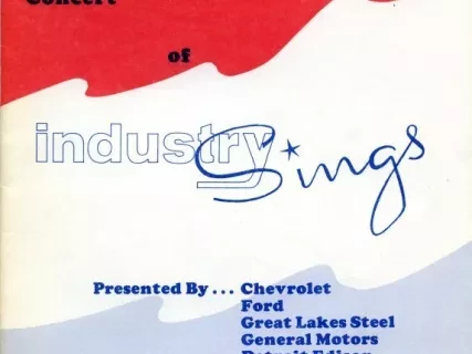 Program - Nineteenth Annual Concert of Industry Sings