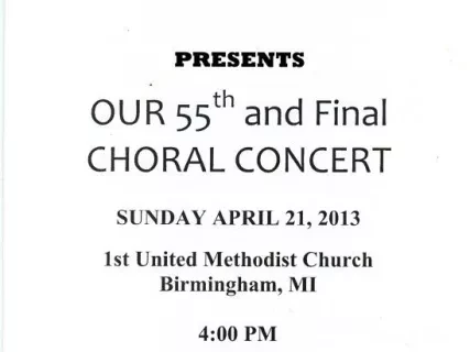 Program - Industry Sings