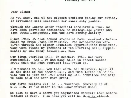 Letter - Gordy Foundation, Inc.