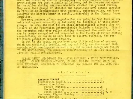 Rules - Competitions and Proficiency Tests,
Rules and Regulations