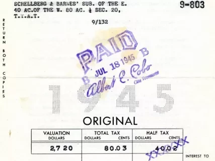 Bill, Tax - City of Detroit
General City Tax Bill