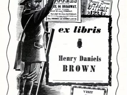 Bookplate - ex libris, Henry Daniels Brown