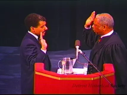 U-Matic - Shop Your Black Campaign P.C.
4-10-91

Conrad Mallett's Installment to Judgeship @ DIA