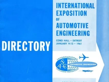Directory - SAE International Exposition of Automotive Engineering