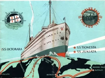 Brochure - Season 1934, Great Lakes Cruise
Great Lakes Transit Corporation