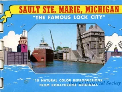 Postcard - Sault Ste. Marie, Michigan, The Famous Lock City