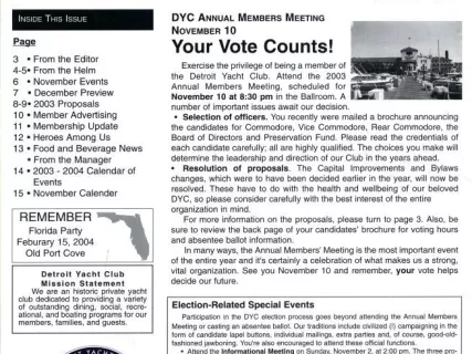 Newsletter - Jib Sheet