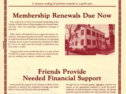 Newsletter - Friends of Sibley House Newsletter