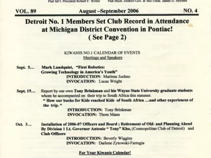 Newsletter - Kiwanis Krier