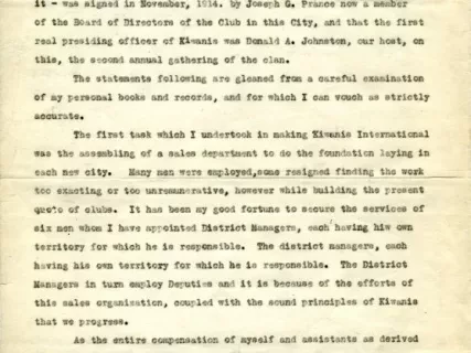 Report - Report of National Organizer
November 11, 1914 to May 8, 1917