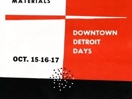 Brochure - Official Display Materials,
Downtown Detroit Days