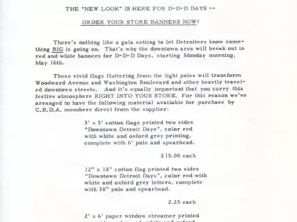 Letter - News Bulletin
Central Business District Association