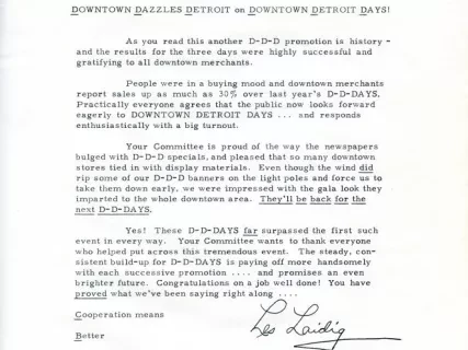 Letter - News Bulletin
Central Business District Association