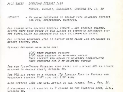 Letter - News Bulletin
Central Business District Association