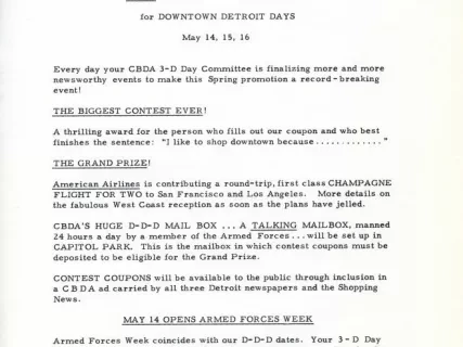 Letter - News Bulletin
Central Business District Association