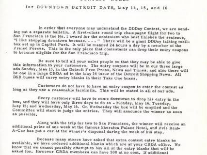 Letter - News Bulletin
Central Business District Association