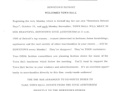 Letter - News Bulletin
Central Business District Association