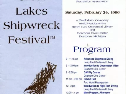 Program - 19th Annual Great Lakes Shipwreck Festival