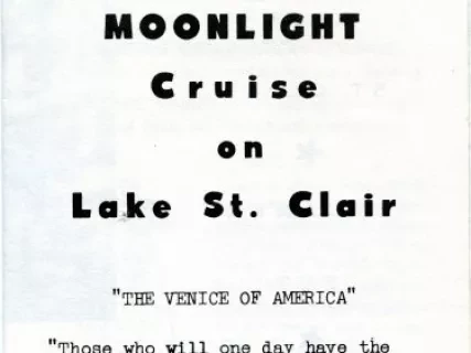 Brochure - Moonlight Cruise on Lake St. Clair
