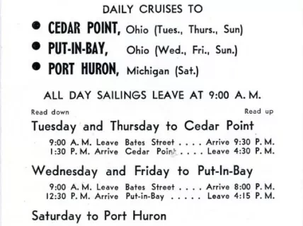 Brochure - S.S. Put-In-Bay