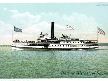 Postcard - 11060.  Str. "Ticonderoga" on Lake Champlain
