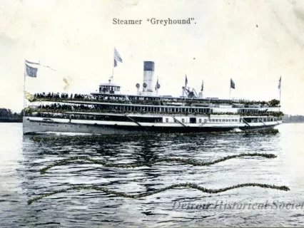 Postcard - Steamer "Greyhound"
