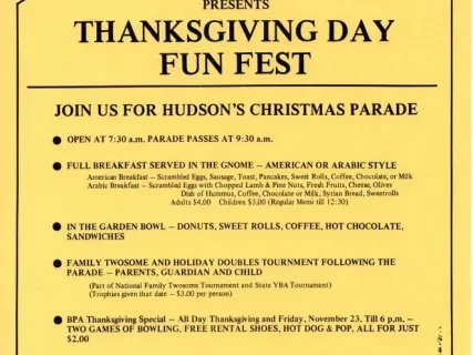 Advertisement - Thanksgiving Day Fun Fest