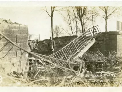 Postcard, Picture - #4 Bridge on road to Stenay, 11/12/18