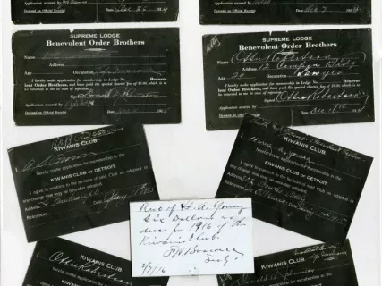 Application, Membership - Supreme Lodge, Benevolent Order Brothers
Kiwanis Club