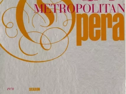 Poster, Theater - New York Metropolitan Opera