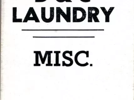 Tag - D&C Laundry