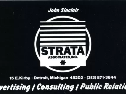Card, Business - John Sinclair
Strata Associates, Inc.