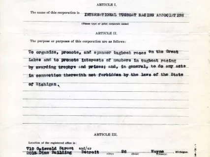 Article of Incorporation - (Non-Profit) Articles of Incorporation