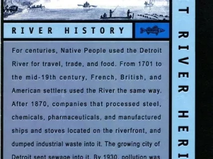 Card, Commemorative - Detroit River Heritage