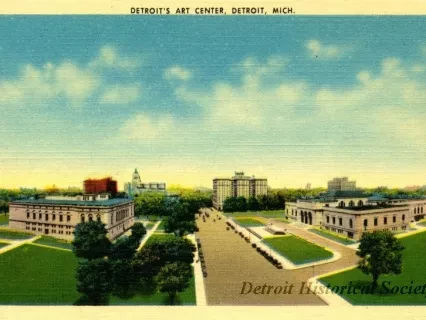 Postcard - Detroit's Art Center, Detroit, Mich.