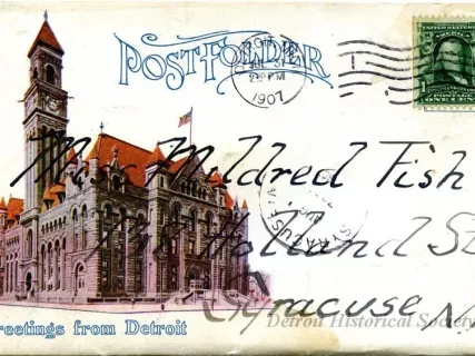 Postcard - Greetings from Detroit