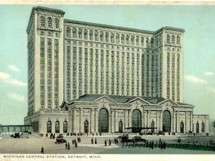 Postcard - 70905 Michigan Central Station, Detroit, Mich.