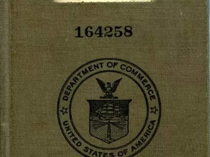 Book, Discharge - United States Department of Commerce Discharge Book No. 164258