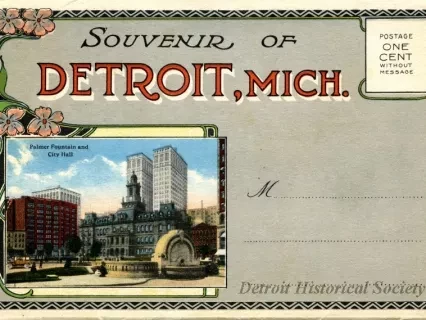 Postcard - Souvenir of Detroit, Mich.