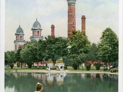 Postcard - Waterworks Park, Detroit, Mich.