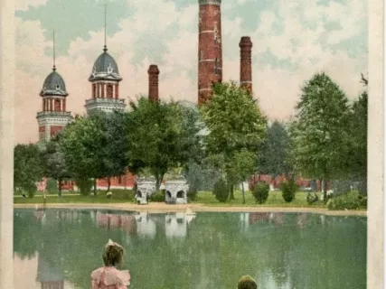 Postcard - Waterworks Park, Detroit, Mich.