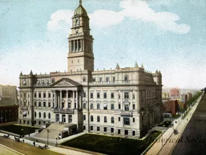 Postcard - County Building, Detroit, Mich.